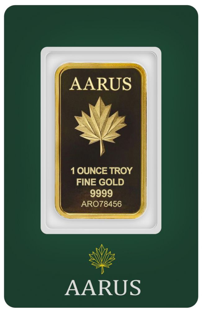 1 OZ GOLD AARUS BAR