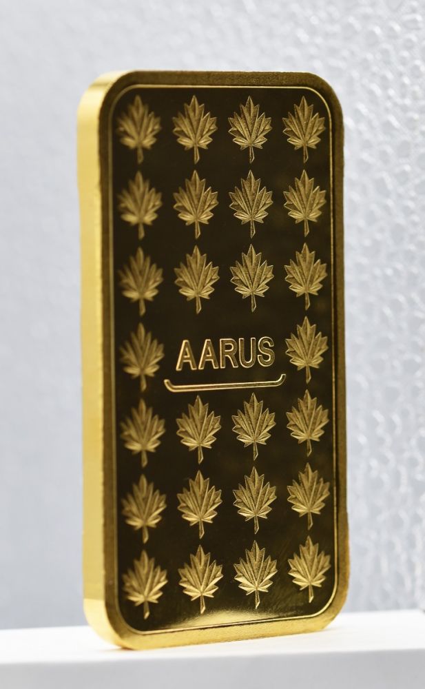 1 OZ GOLD AARUS BAR