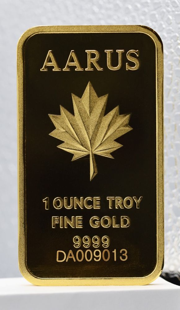 1 OZ GOLD AARUS BAR