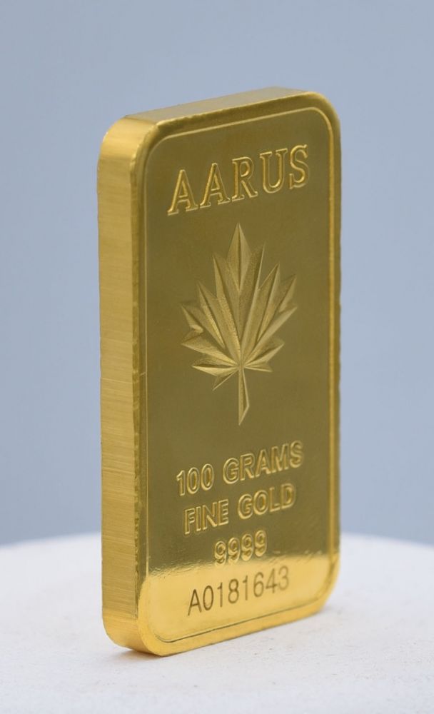 100 GRAM AARUS GOLD BAR
